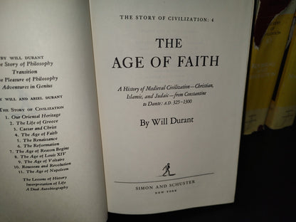 180- The Story Of Civilization - Will Durant. Simon And Schuster. The Complete Collection. 1963