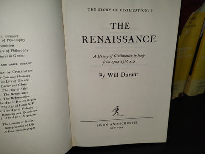180- The Story Of Civilization - Will Durant. Simon And Schuster. The Complete Collection. 1963