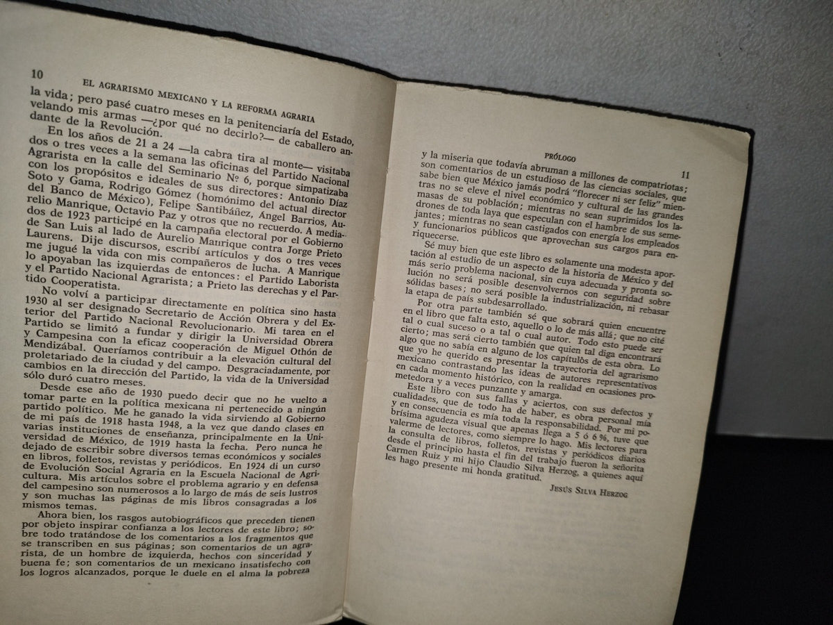 195- Vida Y Pensamiento De México. El Agrarismo Mexicano Y La Reforma Agraria. Exposición Y Crítica - Jesús Silva Herzog - Fondo De Cultura Económica, 1964