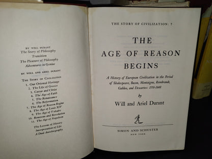 180- The Story Of Civilization - Will Durant. Simon And Schuster. The Complete Collection. 1963