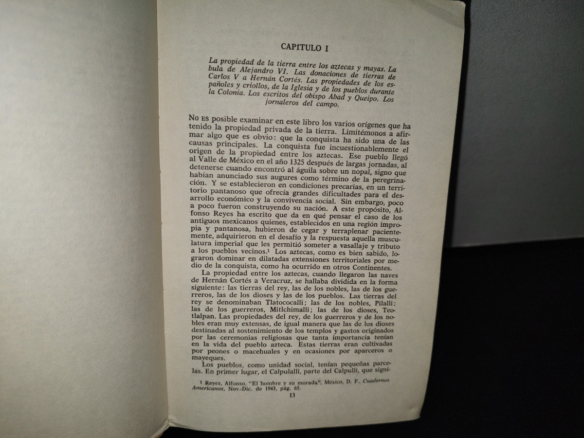 195- Vida Y Pensamiento De México. El Agrarismo Mexicano Y La Reforma Agraria. Exposición Y Crítica - Jesús Silva Herzog - Fondo De Cultura Económica, 1964