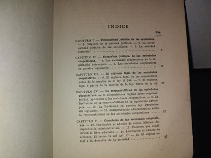 128- Sociedades Cooperativas. (Ley 11.388) - Comentario.  Legislación Comparada Jurisprudencia Comparativa - Federico Rodríguez Gomes - Buenos Aires, Librería Y Casa Editora De Jesús Menéndez, 1935