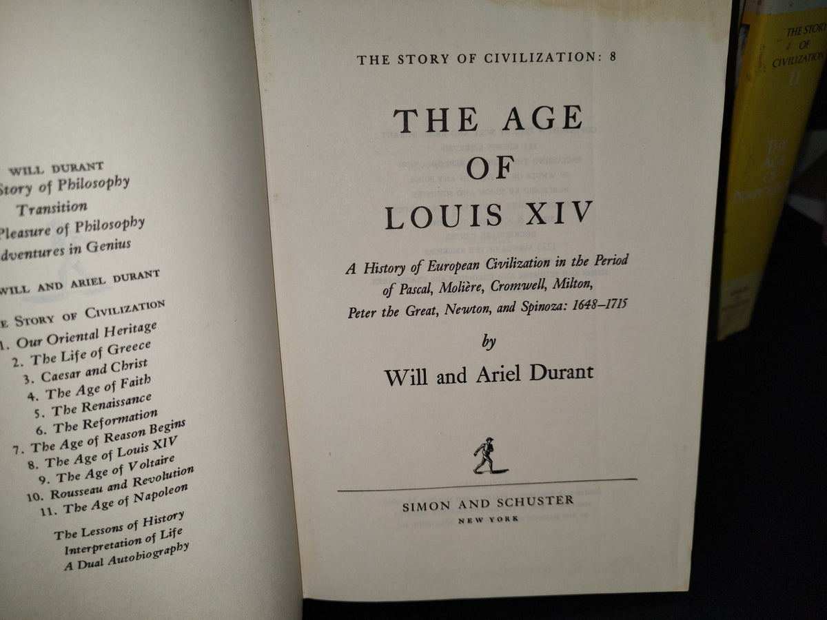 180- The Story Of Civilization - Will Durant. Simon And Schuster. The Complete Collection. 1963
