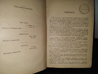 63- Francés. Historia De La Pedagogía / Manuel D'Histoire De La Pédagogie - 1919