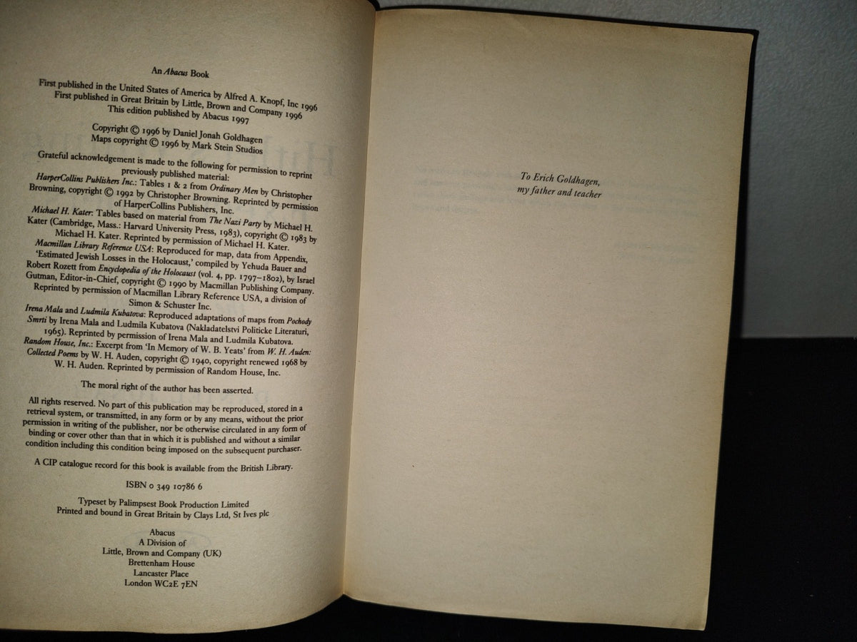 202- Hitler's Willing Executioners. Ordinary Germans And The Holocaust - Daniel Jonah Goldhagen
