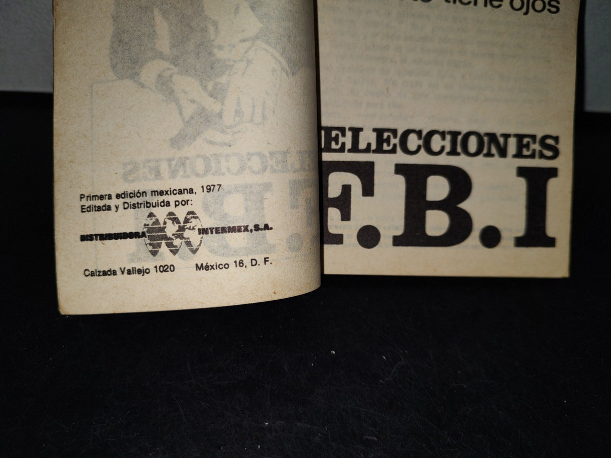 212- Fbi Selecciones Policíacas. Bolsilibros Easa - La Muerte Tiene Ojos - Donald Curtis - 1977