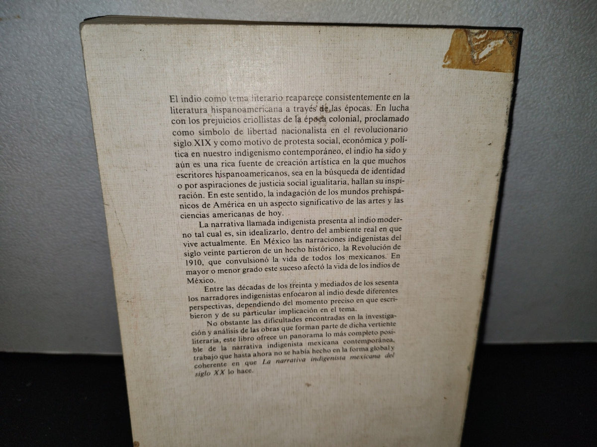 58- La Narrativa Indigenista Mexicana Del Siglo Xx - Sylvia Bigas Torres - Primera Edición 1990