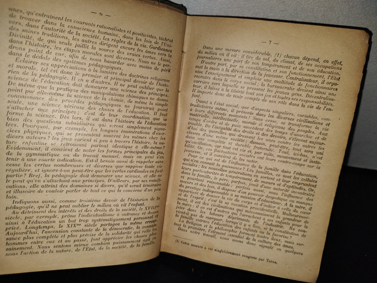63- Francés. Historia De La Pedagogía / Manuel D'Histoire De La Pédagogie - 1919