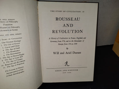 180- The Story Of Civilization - Will Durant. Simon And Schuster. The Complete Collection. 1963