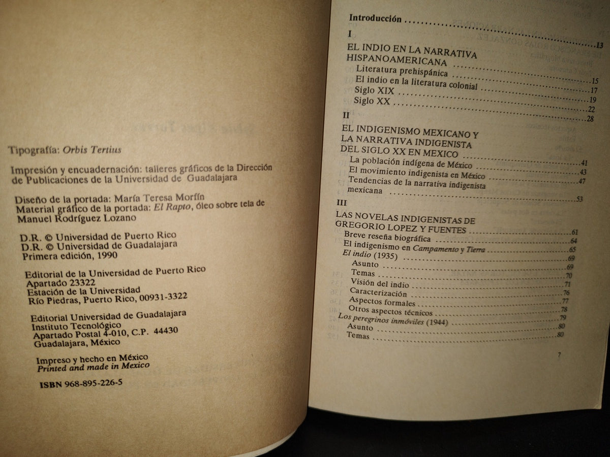 58- La Narrativa Indigenista Mexicana Del Siglo Xx - Sylvia Bigas Torres - Primera Edición 1990