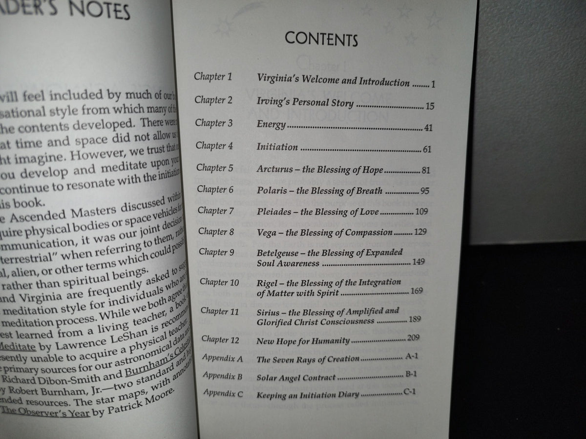 153- Energy Blessings From The Stars. Seven Initiations - Virginia Essene & Irving Feurst - 1998