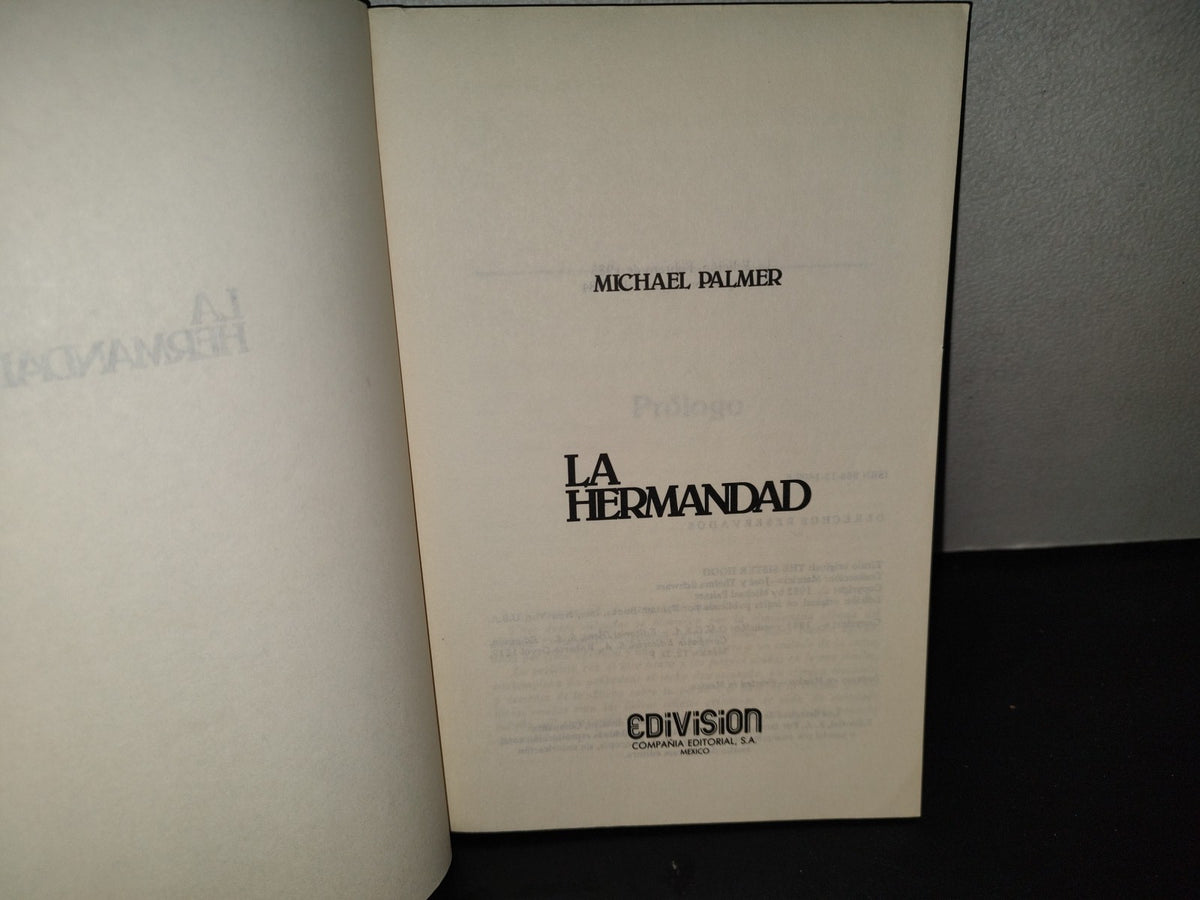200- La Hermandad - Michael Palmer. BEST SELLER EDIVISION - 1984
