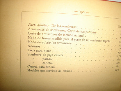 169- Método Para Aprender A Cortar Y Confeccionar Toda Clase De Prendas De Vestir Para Señora, Lencería Para Caballero, Canastilla De Recién Nacido, Abrigos Y Sombreros - Carmen Ruiz Y Alá - 1898