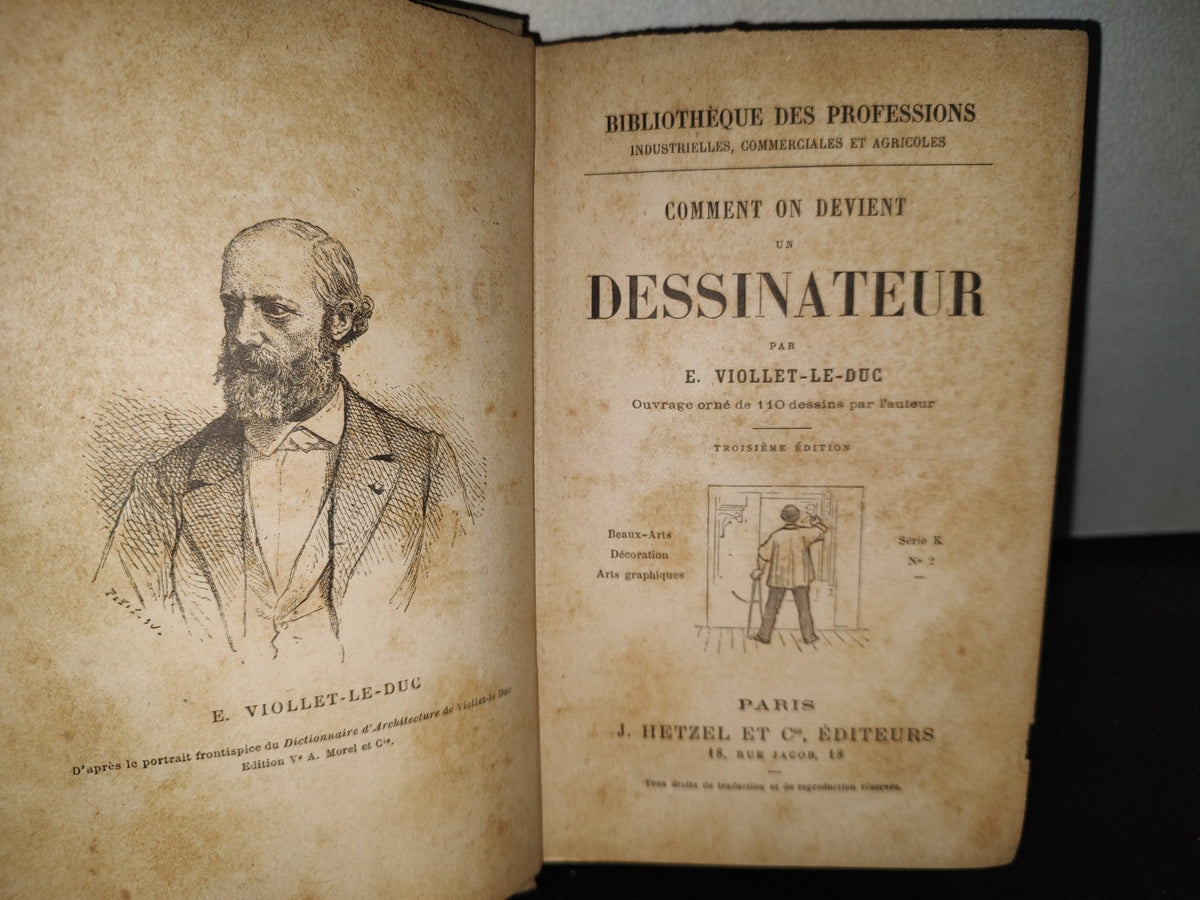64- Cómo Volverse Dibujante. Comment On Devient Un Dessinateur - E. Viollet-Le-Duc - 1800'S