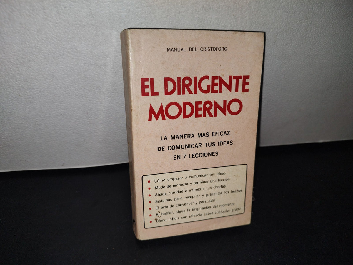 32- El Dirigente Moderno. Manual Dle Cristóforo