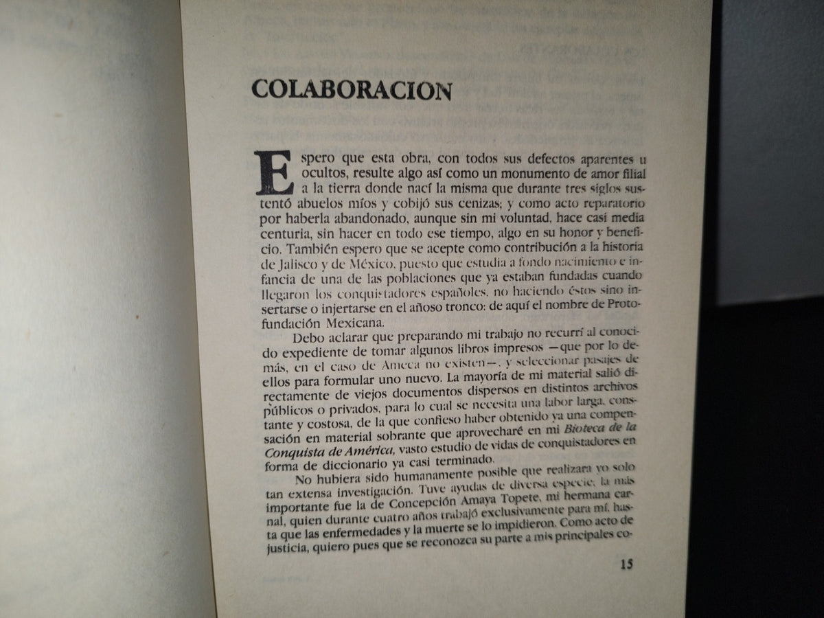 83- Ameca. Protofundación Mexicana - Jesús Amaya - UNED. Gobierno De Jalisco,1983