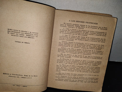 54- Lecciones De Historia Patria Para 4° Año - Rosa De La Mora - 1959