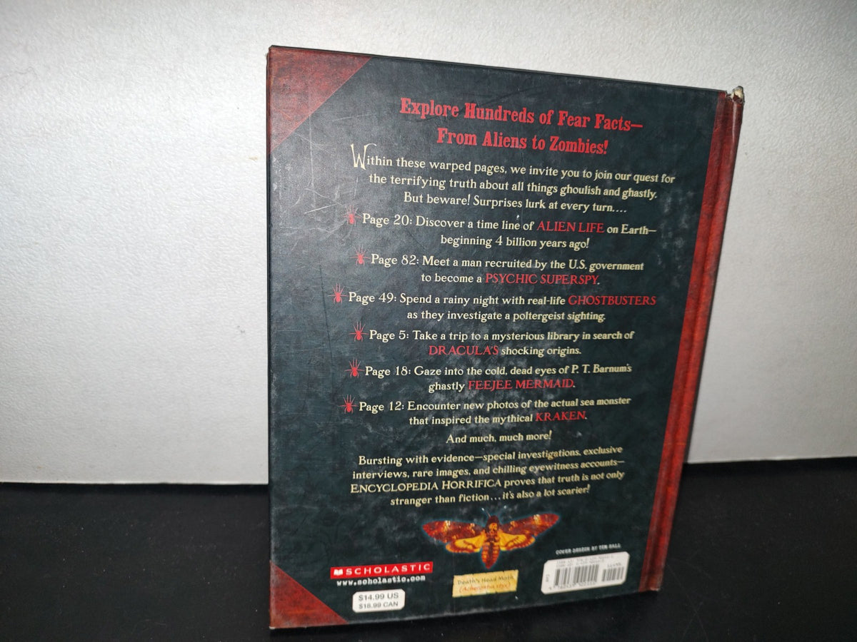 98- Encyclopedia Horrorifica - Joshua Gee - Scholastic Inc - First Printng 2007