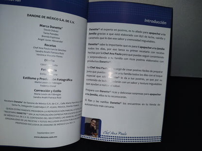 195- Recetario Danette - Danone De México, S.A. De C.V. - Septiembre 2011