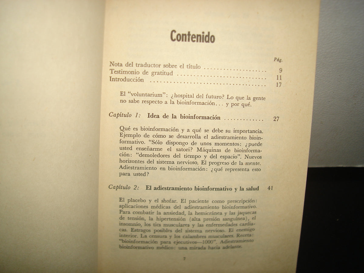 3- Bioinformación (Biofeedback). Abriendo El Poder De La Mente - Marvin Karlins Y Lewis M. Andrews