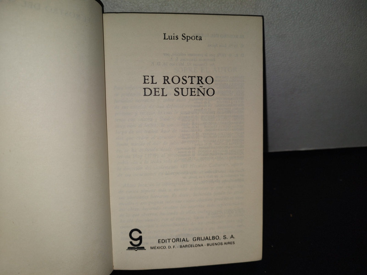 84- Spota. El Rostro Del Sueño