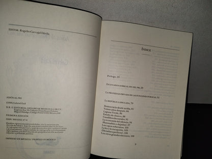 78- Adiós Al Pri - Gabriel Zaid - Primera Edición 1995