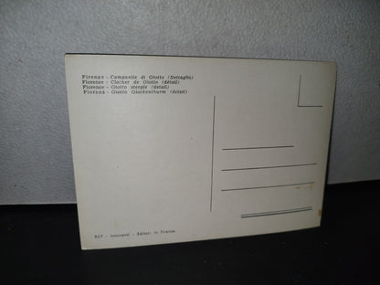 A10C1-2- Tarjeta Postal Florencia. Giotto Steeple (Detail) - 70'S