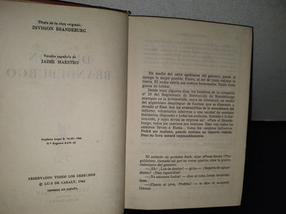 80- División Brandeburgo - Will Berthold - Luis De Caralt Editor, 1965