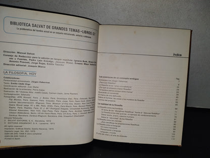 118- La Filosofía Hoy. Biblioteca Salvat De Grandes Temas