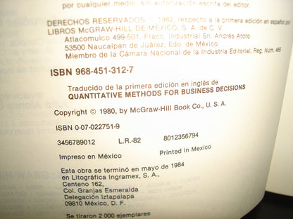 34- Métodos Cuantitativos Para La Toma De Decisiones En Administración - Charles A. Gallagher
