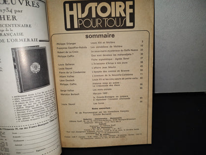 99- Histoire Pour Tous Molière A 300 Ans - N° 157, Mai 1973