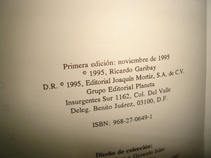 167- Vamos A La Huerta De Toro Toronjil - Ricardo Garibay - Primera Edición 1995