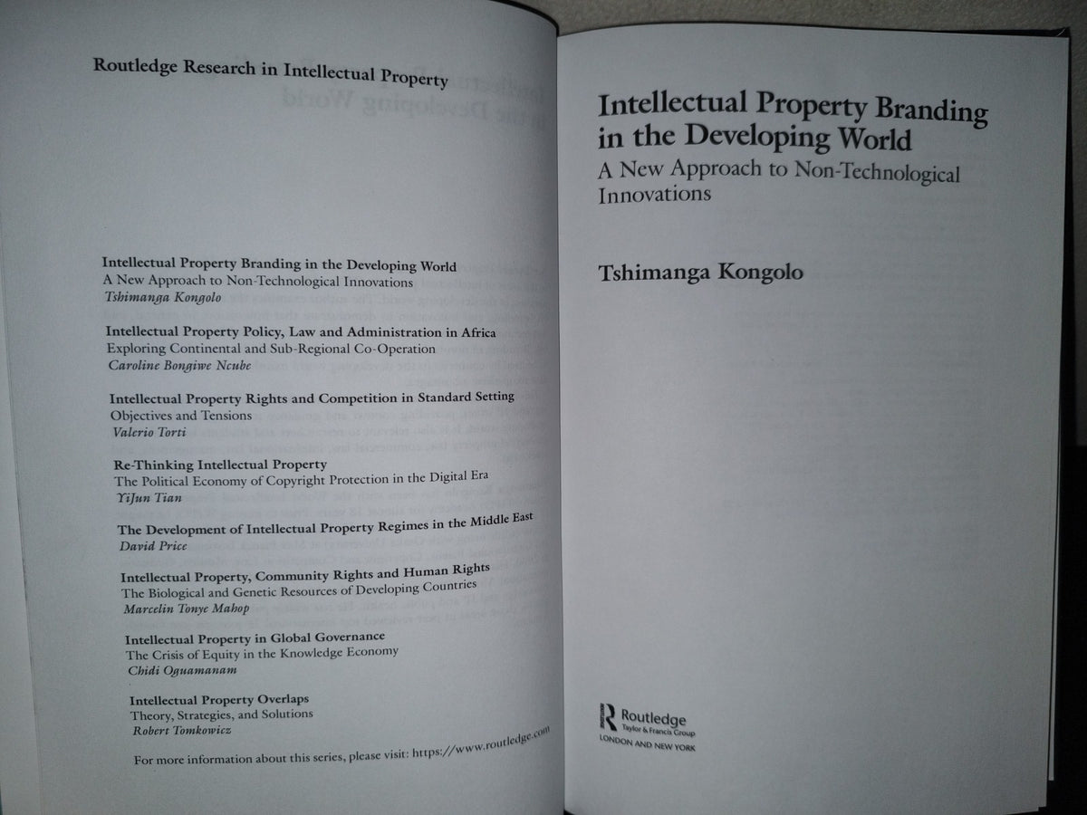 220- Intellectual Property Branding In The Developing World - Tshimanga Kongolo