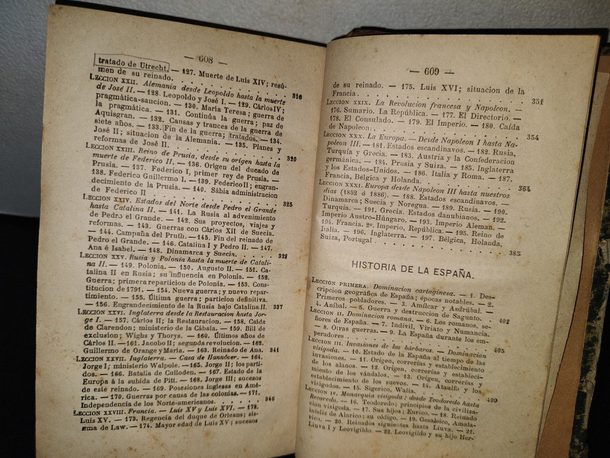 65- Historia Profana General Y La Particular De España - Fernando De Castro - 1887