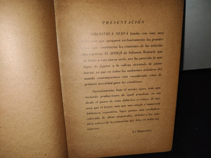75- Apolo. Historia Del Arte - Salomon Reinach - 50'S - 60'S