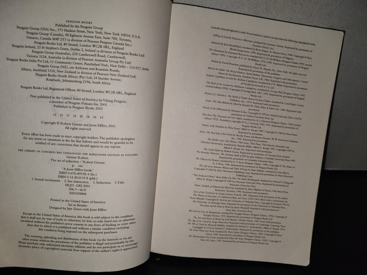 100- The Art Of Seduction - Robert Greene - First Published In Penguin Books - 2003
