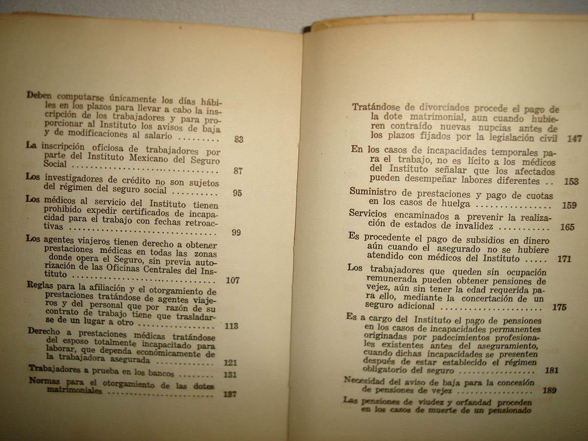 163- Seguro Social Mexicano. Tesis Juridicas. Alfonso Herrera Gutiérrez - 1961