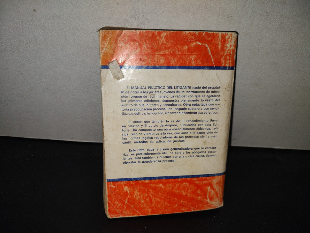 199- Manual Práctico Del Litigante - Fernando Arilla Bas - México D. F., 1989