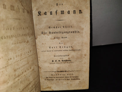 59- Carl Crüger'S Handelsgeographie Oder Beschreibung Der Erde, Was Sie Für Den Kaufmann Ist - 1833