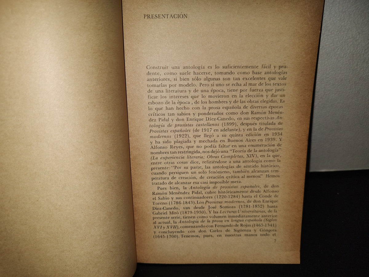 202- Lecturas Universitarias 4. Antología. Prosa En Lengua Española, Siglos XVIII Y XIX, Ernesto Mejía Sánchez. Universidad Nacional Autónoma De México - Primera Edición: 1971