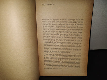 202- Lecturas Universitarias 4. Antología. Prosa En Lengua Española, Siglos XVIII Y XIX, Ernesto Mejía Sánchez. Universidad Nacional Autónoma De México - Primera Edición: 1971