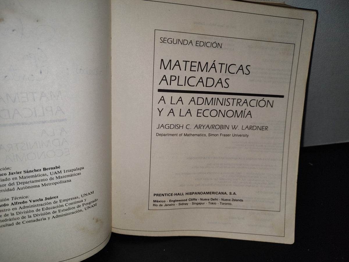 90- Matemáticas Aplicadas A La Administración Y A La Economía - Jagdish Arya