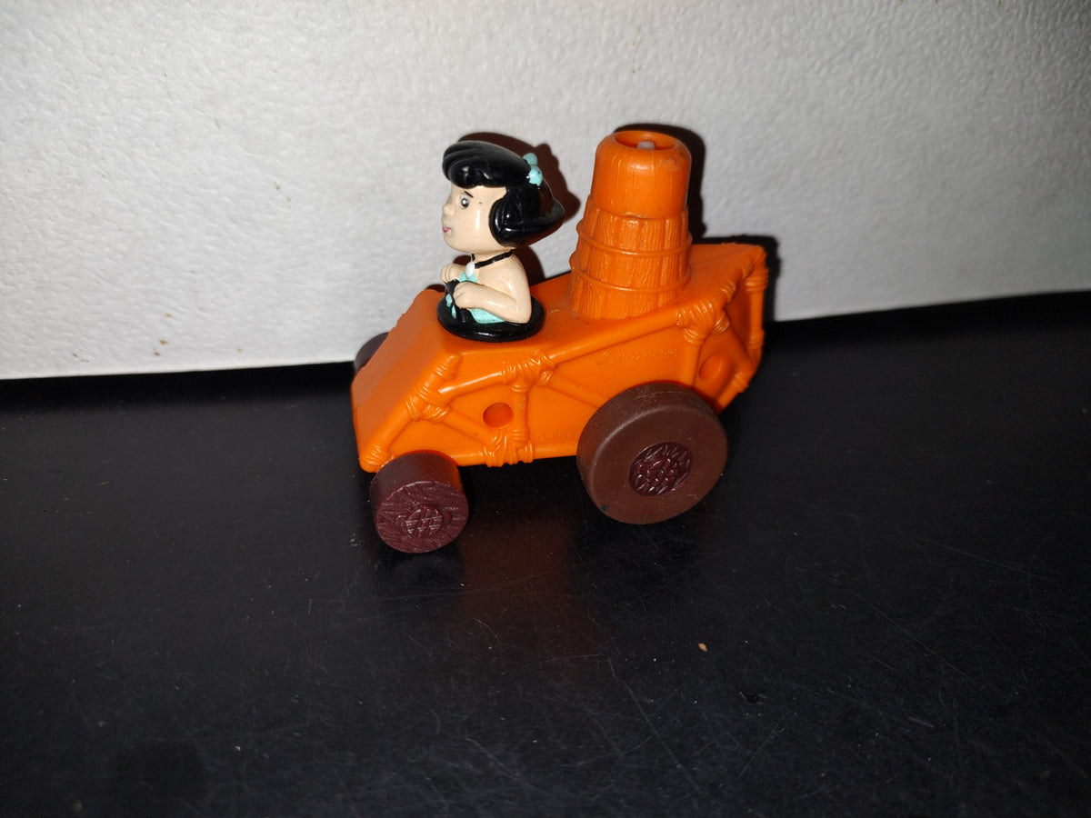 A3- Juguete Vintage De Los Picapiedra. Betty En Carrito - 1992