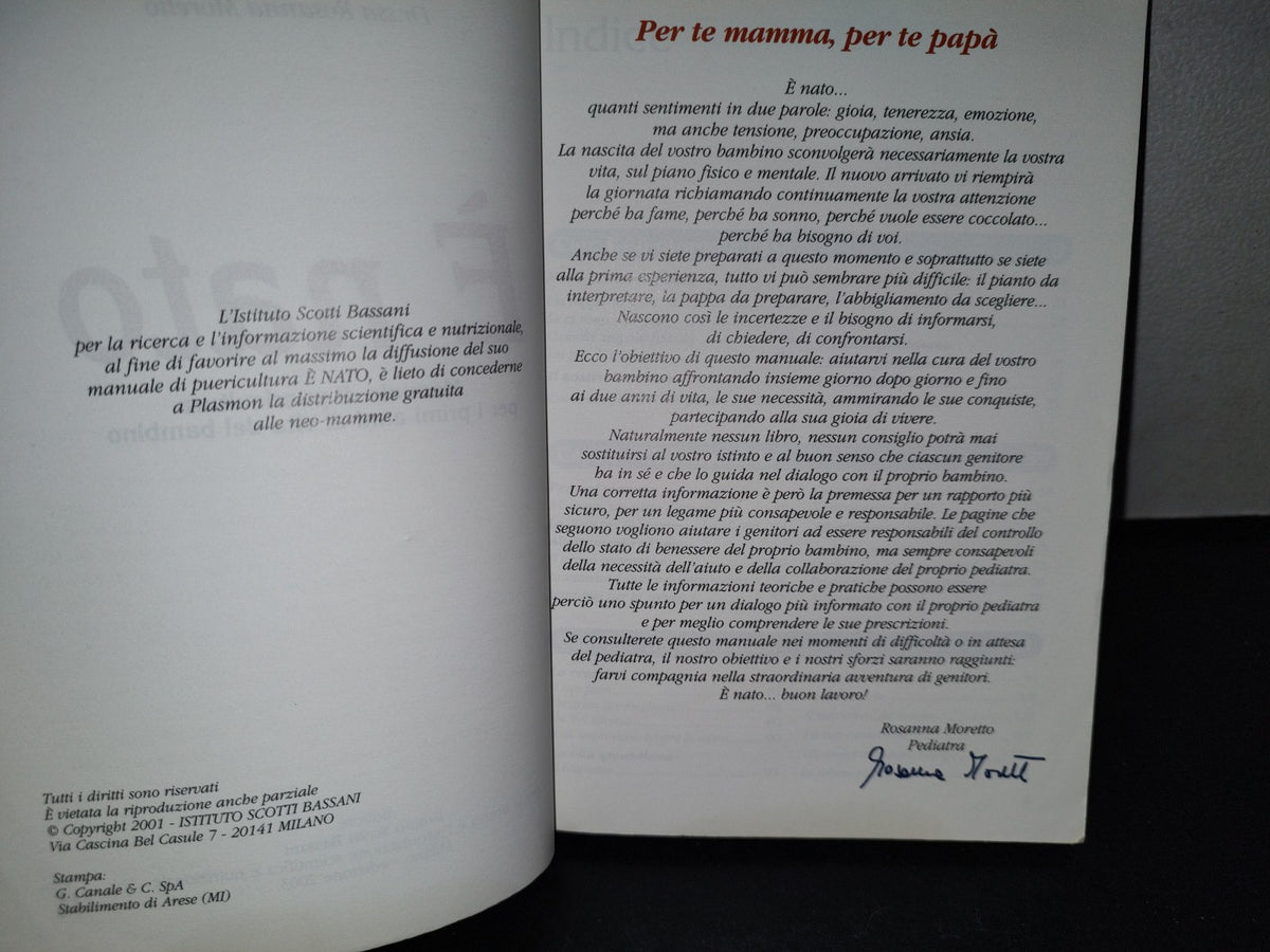 58- Italiano. E Nato. Manuale Di Puericultura Per I Primi Anni Di Vita Del Bambino