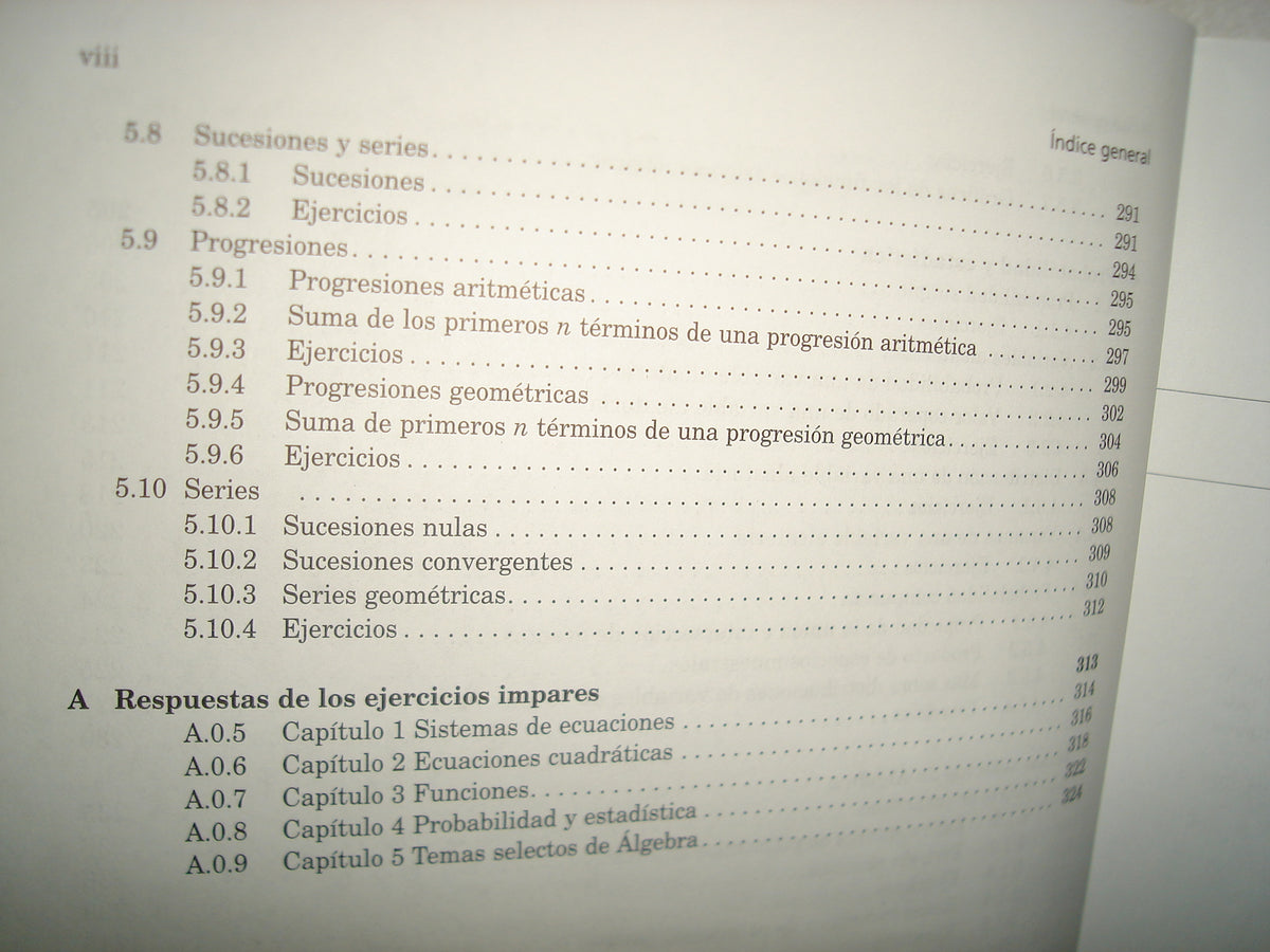 7- Álgebra. Segundo Curso - Oteyza, Lam, Hernández, Carrillo