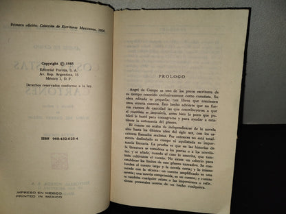 202- Colección De Escritores Mexicanos: Cosas Vistas Y Cartones - Ángel De Campo. Porrúa, 1985