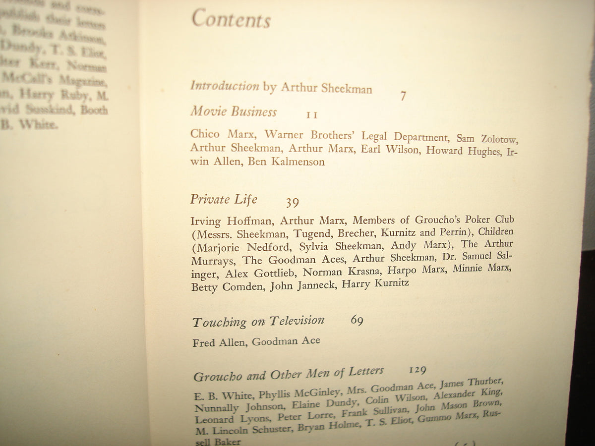 169- Inglés - The Groucho Letters. Letters From And To Groucho Marx - 1967