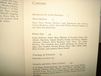 169- Inglés - The Groucho Letters. Letters From And To Groucho Marx - 1967
