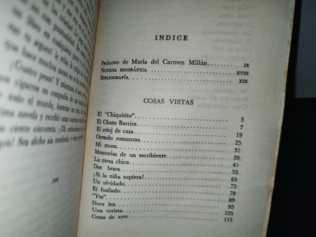 202- Colección De Escritores Mexicanos: Cosas Vistas Y Cartones - Ángel De Campo. Porrúa, 1985