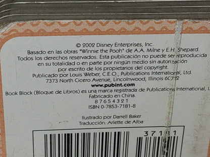 212- Mini Libro. Disney Winnie Pooh. Figuras Y Cositas - 2002